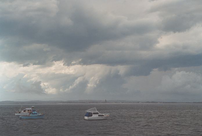 cumulonimbus thunderstorm_base : Port Stephens, NSW   8 February 2002