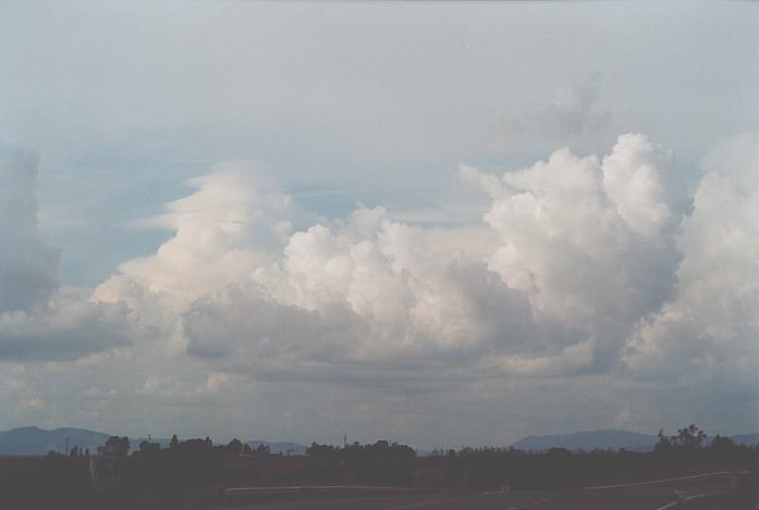 thunderstorm cumulonimbus_incus : Singleton, NSW   14 April 2002