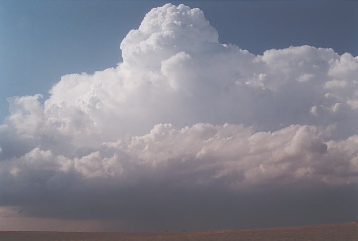 thunderstorm cumulonimbus_incus : N of Canadian, Texas, USA   23 May 2002