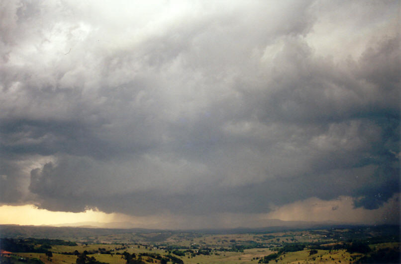 cumulonimbus thunderstorm_base : McLeans Ridges, NSW   23 September 2002