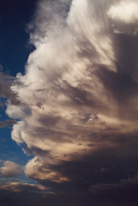 anvil thunderstorm_anvils : Jerrys Plains, NSW   13 October 2002