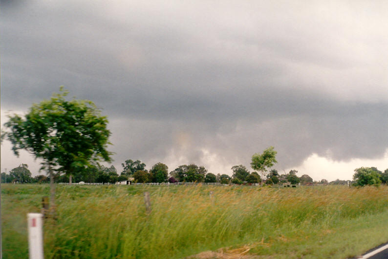 cumulonimbus thunderstorm_base : E of Casino, NSW   23 March 2003