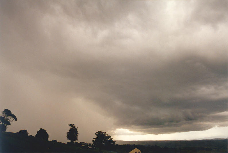 cumulonimbus thunderstorm_base : McLeans Ridges, NSW   3 April 2003