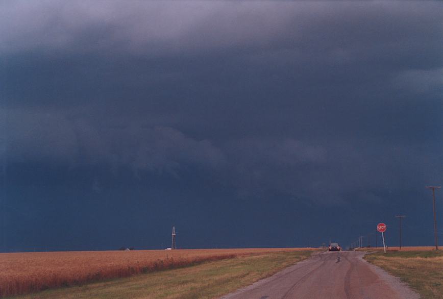 cumulonimbus thunderstorm_base : Hinton, Oklahoma, USA   10 June 2003