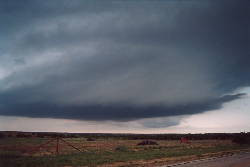 cumulonimbus thunderstorm_base : near Olney, Texas, USA   12 June 2003