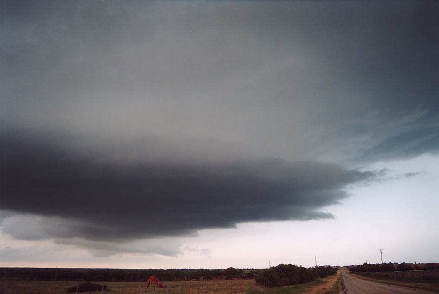 cumulonimbus thunderstorm_base : near Olney, Texas, USA   12 June 2003