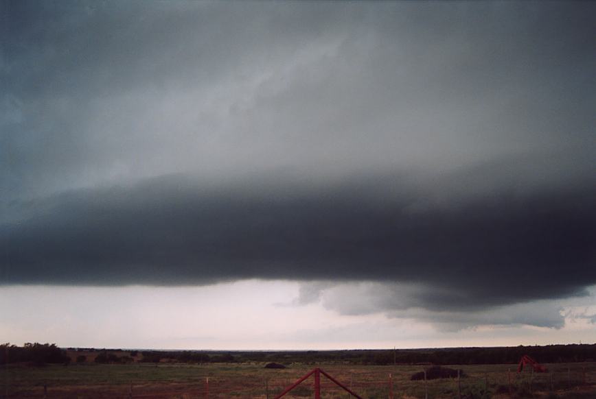 cumulonimbus thunderstorm_base : near Olney, Texas, USA   12 June 2003