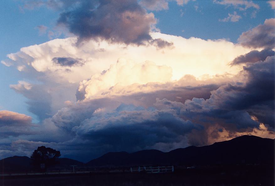 anvil thunderstorm_anvils : near Manilla, NSW   2 October 2003