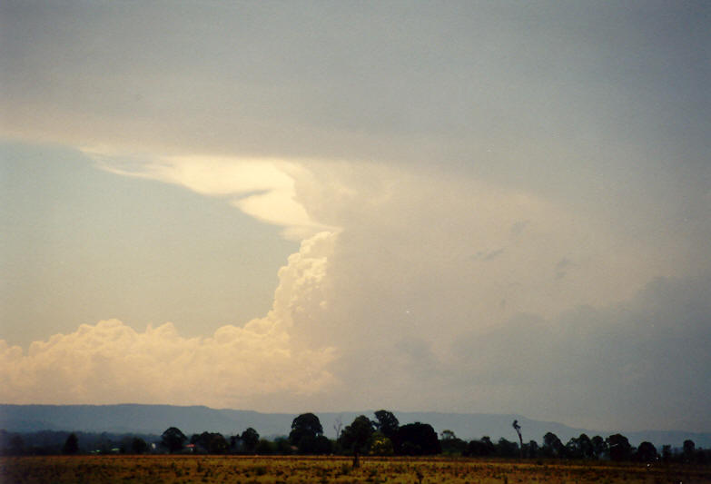 thunderstorm cumulonimbus_incus : N of Casino, NSW   26 October 2003