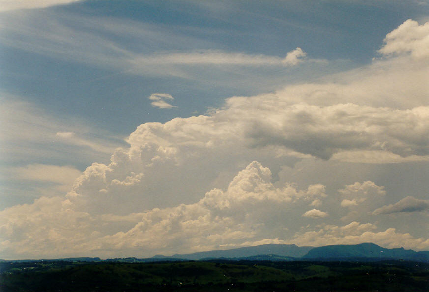 thunderstorm cumulonimbus_incus : McLeans Ridges, NSW   30 January 2004