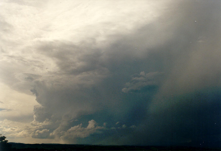 cumulonimbus thunderstorm_base : McLeans Ridges, NSW   30 January 2004