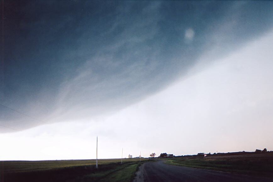 cumulonimbus thunderstorm_base : Attica, Kansas, USA   12 May 2004