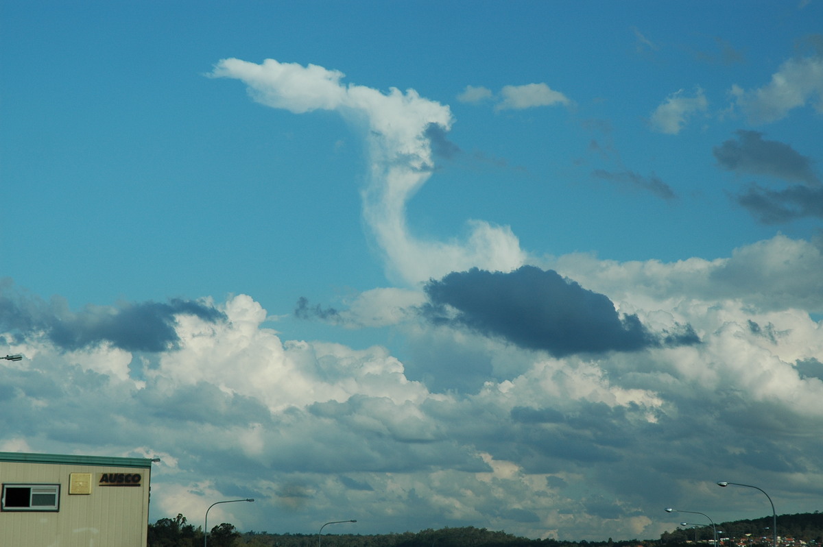 anvil thunderstorm_anvils : Brisbane, QLD   30 July 2004