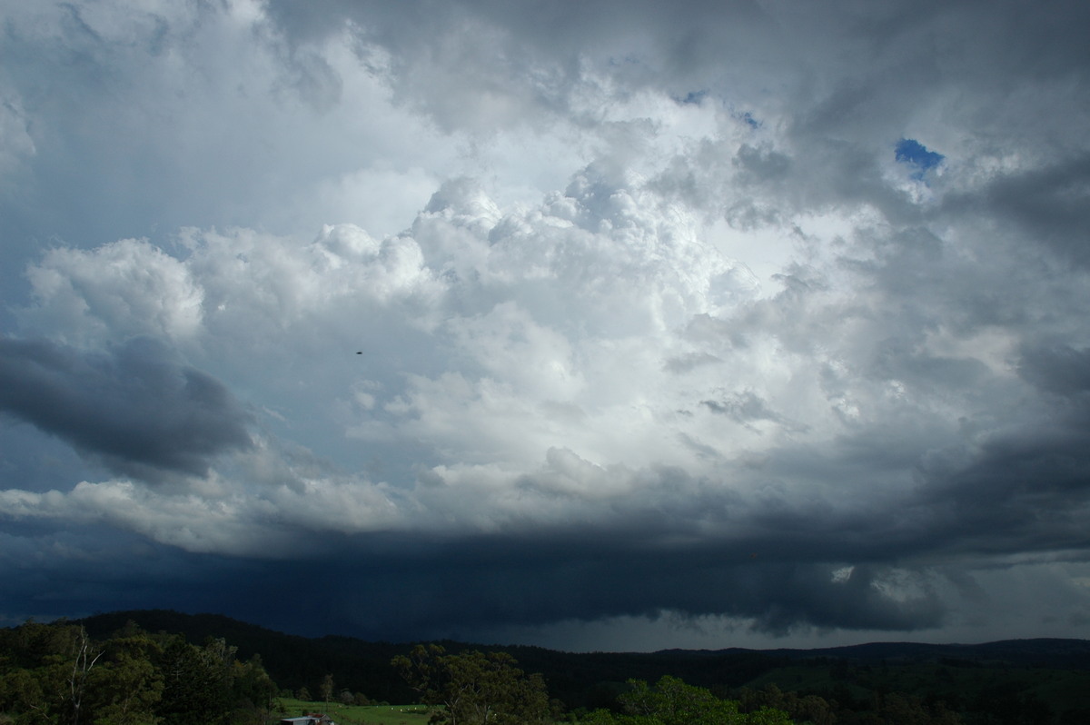 cumulonimbus supercell_thunderstorm : Mallanganee NSW   9 November 2004