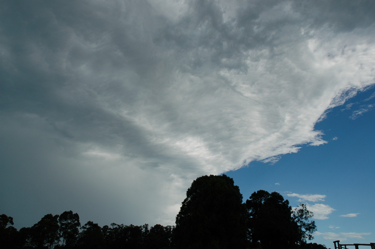 anvil thunderstorm_anvils : Bangalow, NSW   13 December 2004