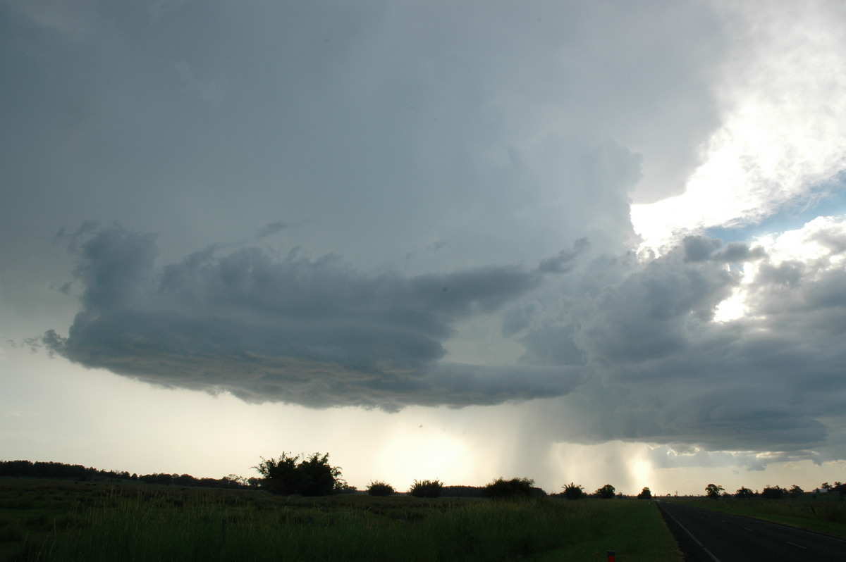 cumulonimbus thunderstorm_base : near Coraki, NSW   19 December 2004