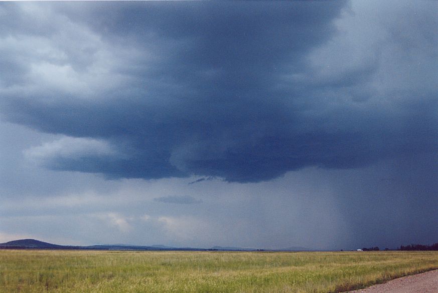 cumulonimbus thunderstorm_base : W of Gunnedah, NSW   25 December 2004