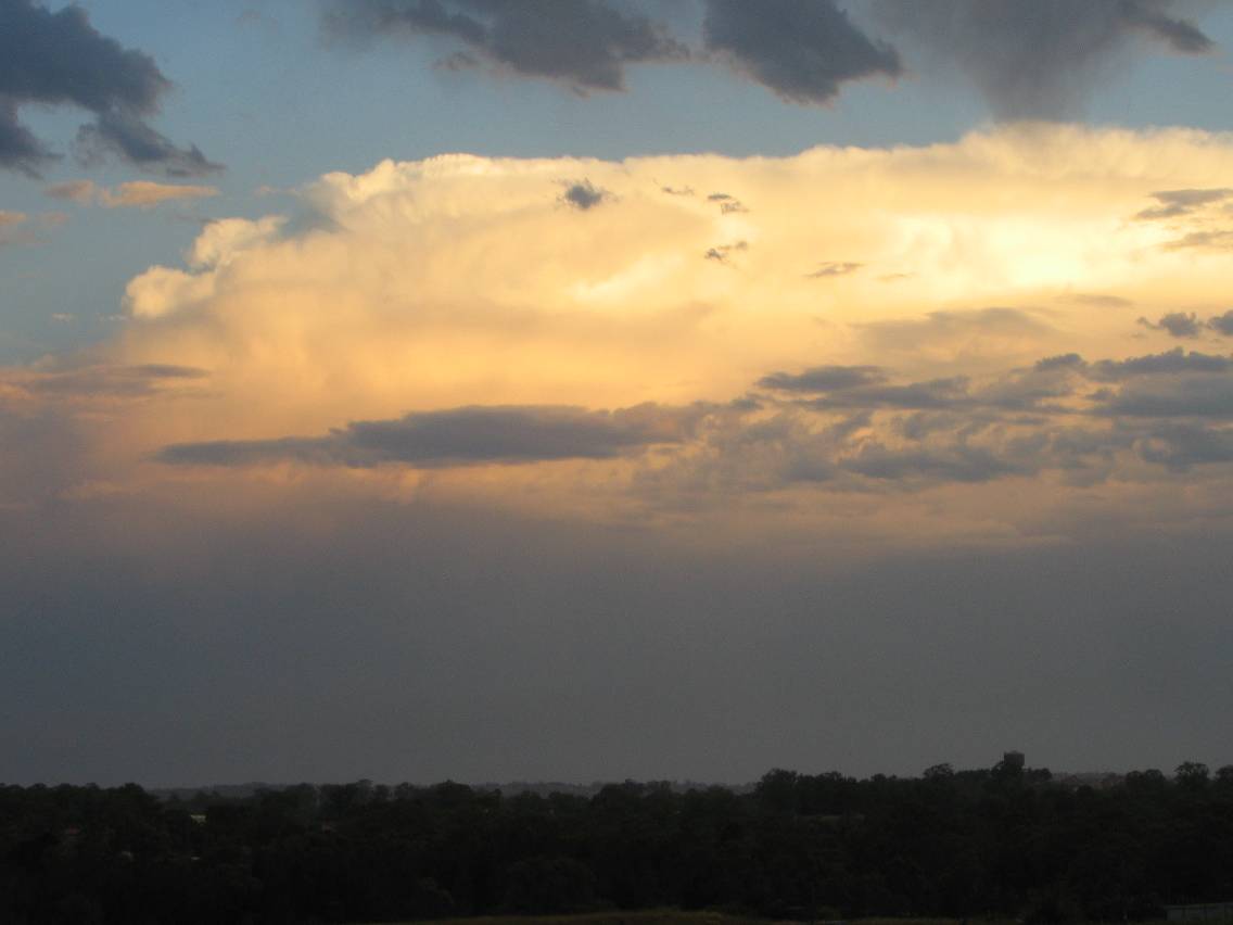 thunderstorm cumulonimbus_incus : Schofields, NSW   14 January 2005