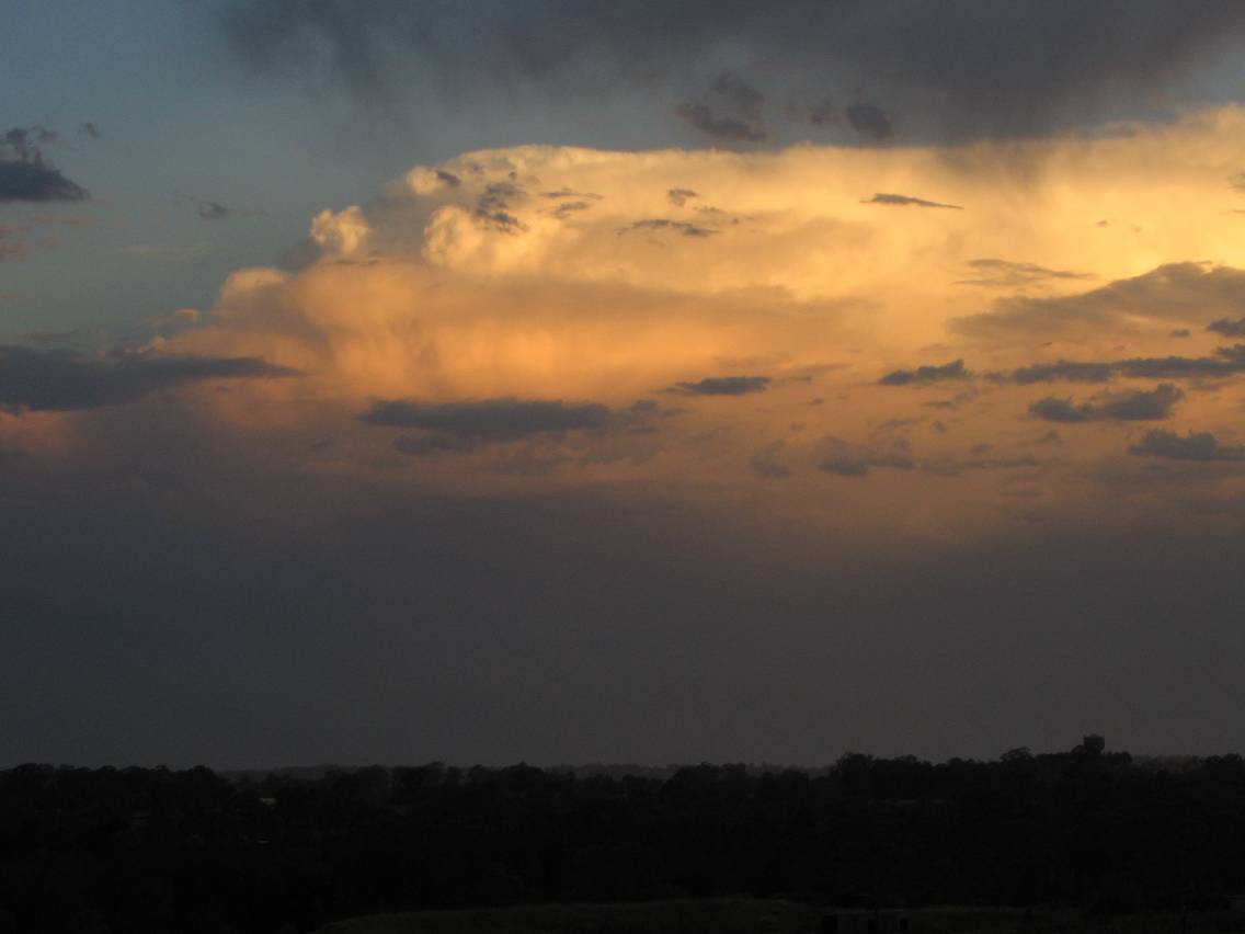 thunderstorm cumulonimbus_incus : Schofields, NSW   14 January 2005