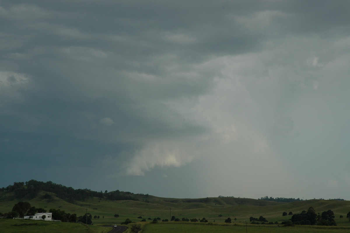 cumulonimbus thunderstorm_base : NW of Lismore, NSW   21 January 2005