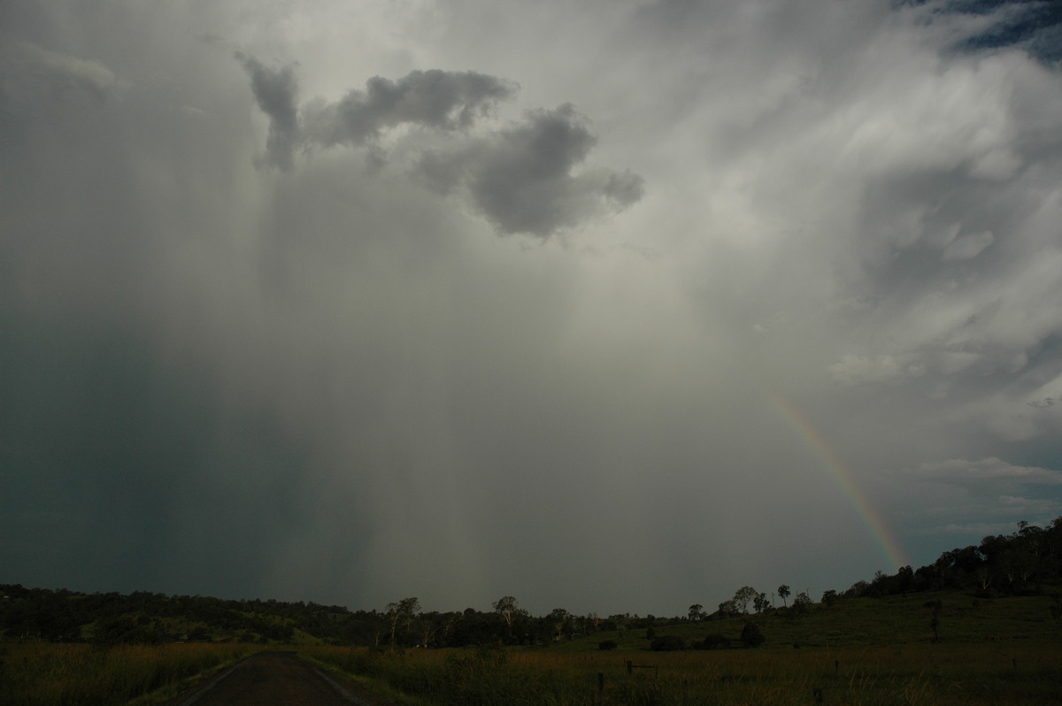 anvil thunderstorm_anvils : S of Lismore, NSW   21 January 2005