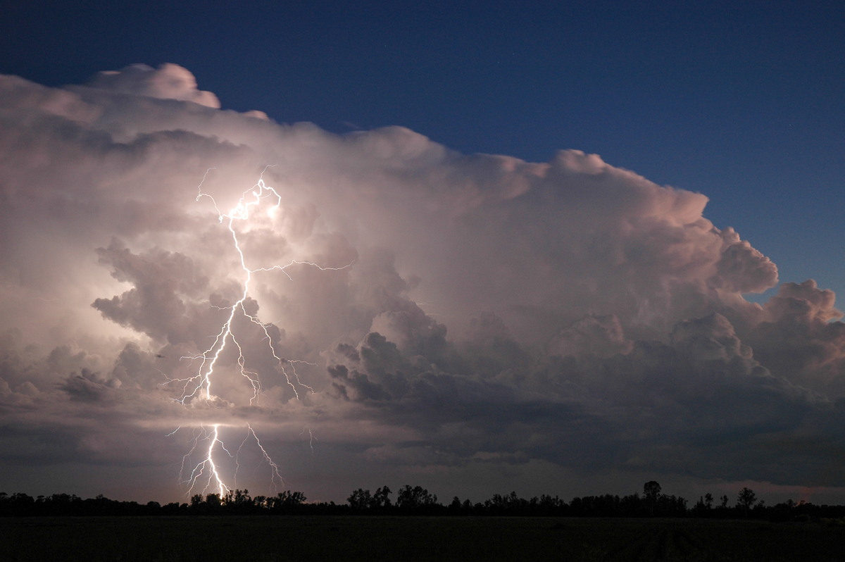 thunderstorm cumulonimbus_incus : Coraki, NSW   21 January 2005