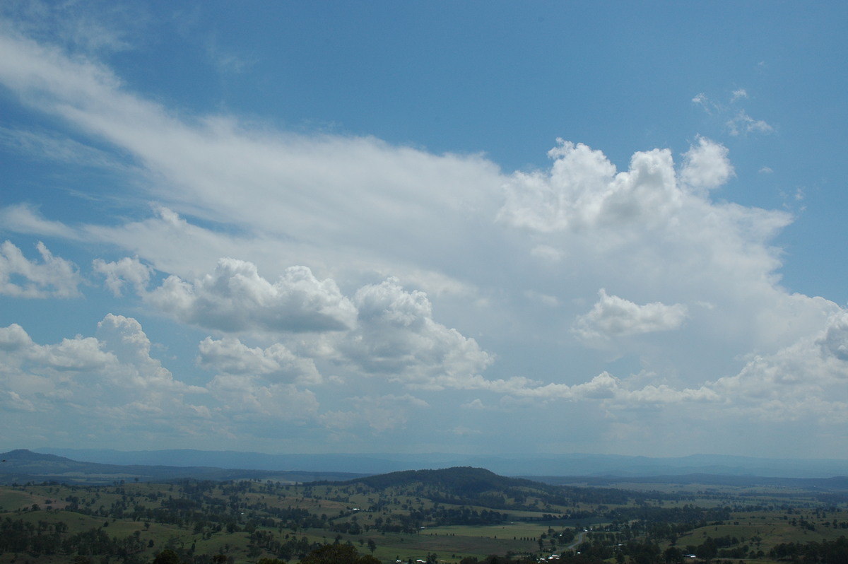 thunderstorm cumulonimbus_incus : Mallanganee NSW   22 January 2005