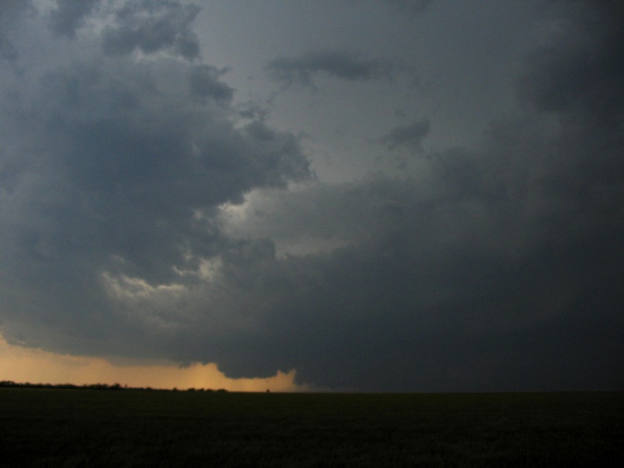 cumulonimbus supercell_thunderstorm : near Paducah, Texas, USA   13 May 2005