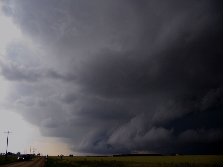 cumulonimbus supercell_thunderstorm : near Dimmit, Texas, USA   31 May 2005