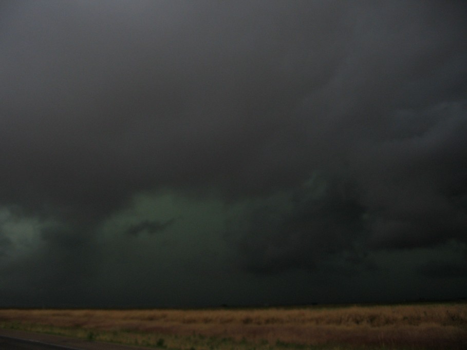 cumulonimbus thunderstorm_base : near Nazareth, Texas, USA   31 May 2005