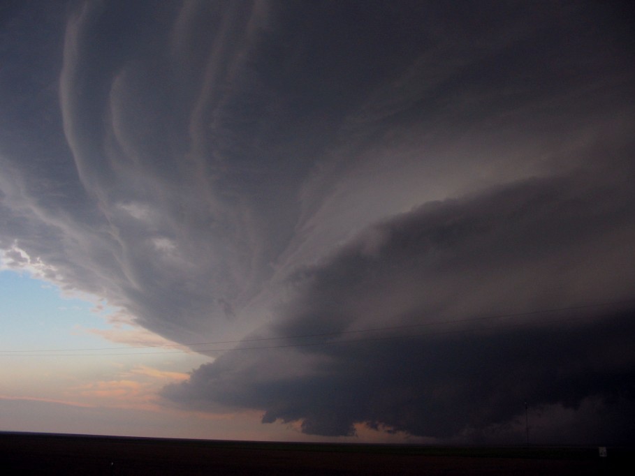 cumulonimbus thunderstorm_base : I-70 near Flagler, Colorado, USA   2 June 2005