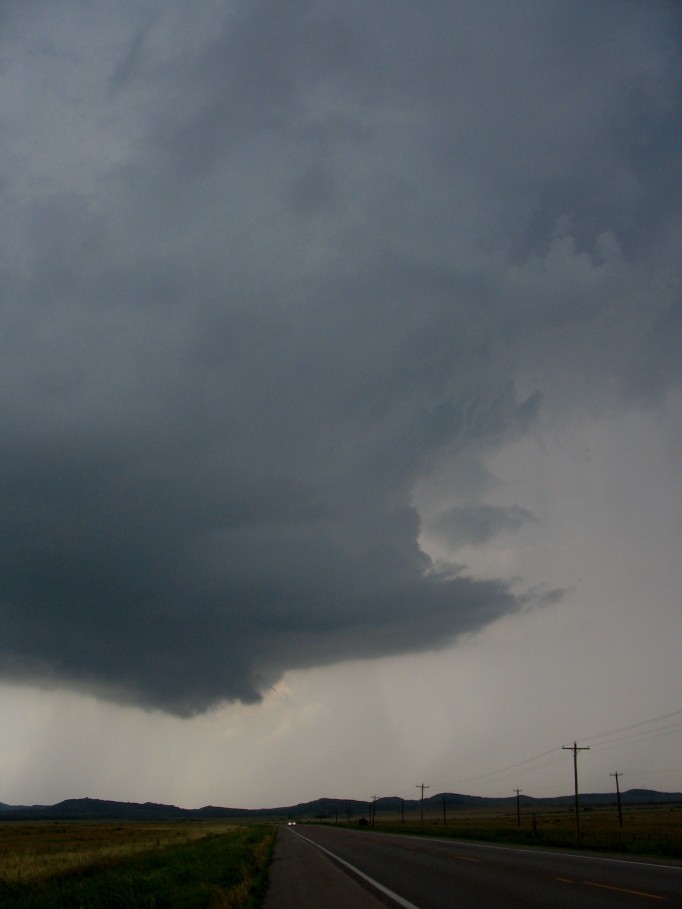 cumulonimbus supercell_thunderstorm : Mountain Park, N of Snyder, Oklahoma, USA   5 June 2005