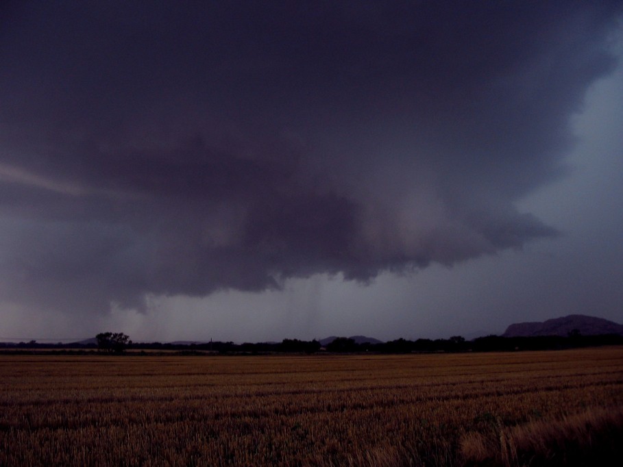 cumulonimbus thunderstorm_base : Mountain Park, N of Snyder, Oklahoma, USA   5 June 2005