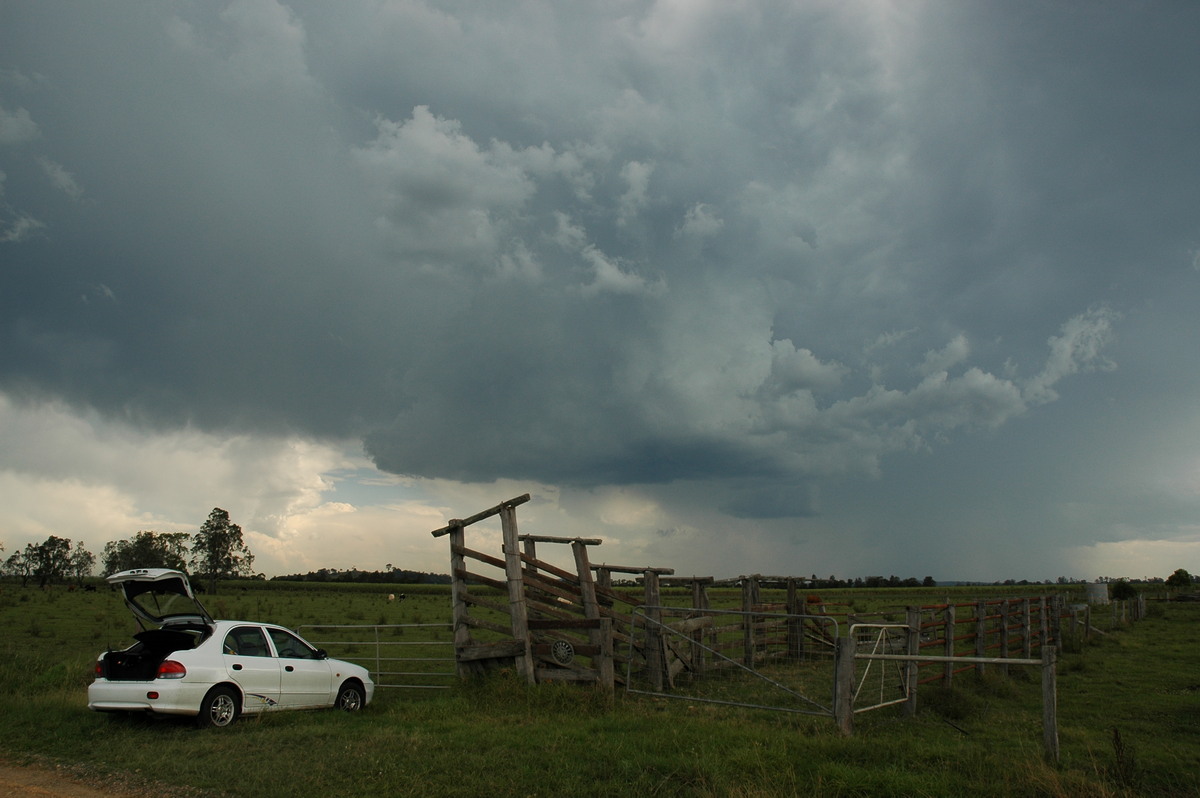 cumulonimbus thunderstorm_base : near Coraki, NSW   27 October 2005