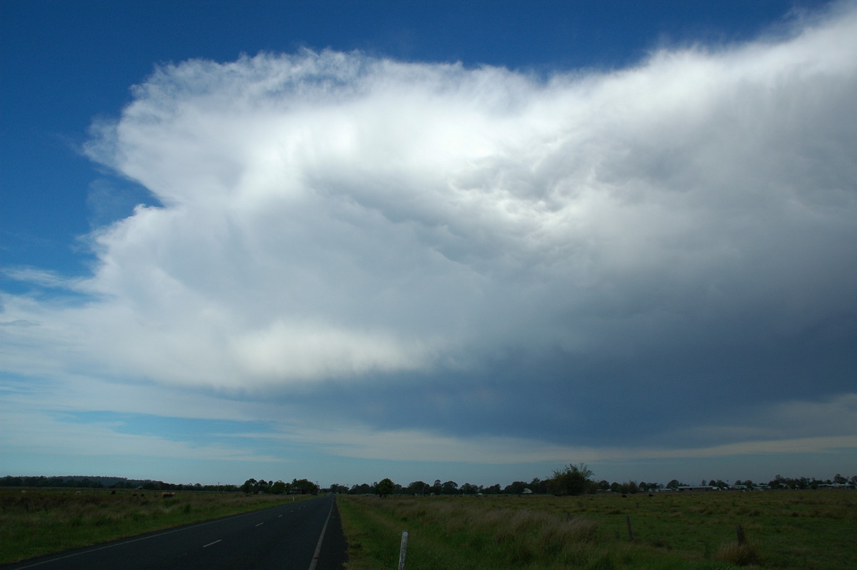 anvil thunderstorm_anvils : near Coraki, NSW   27 October 2005
