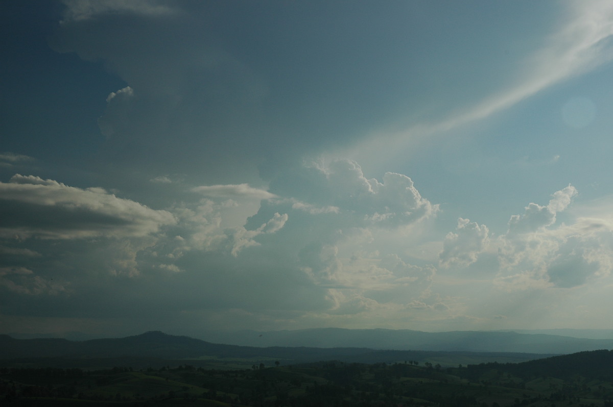 anvil thunderstorm_anvils : Mallanganee NSW   9 November 2005