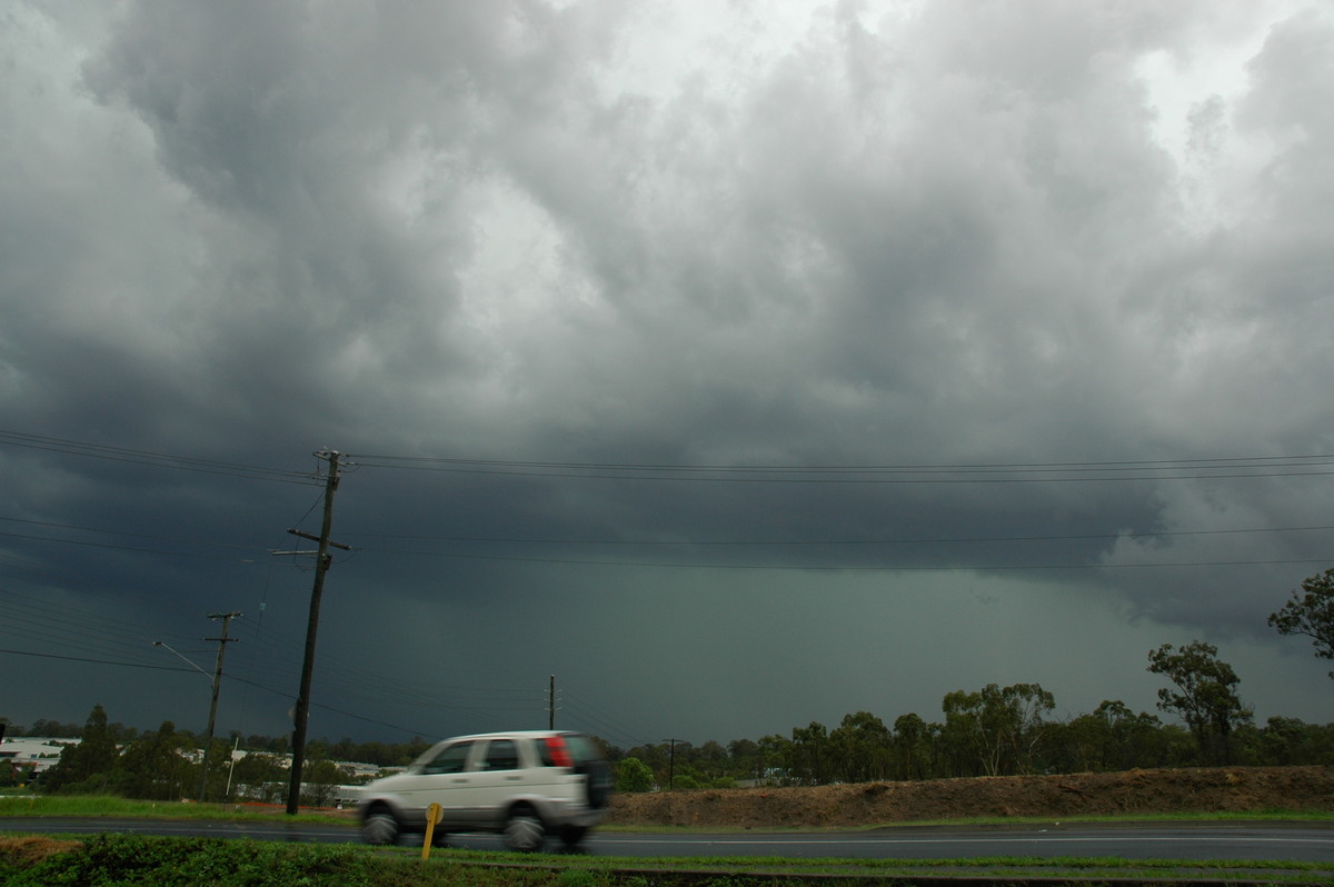 cumulonimbus thunderstorm_base : Brisbane, NSW   27 November 2005