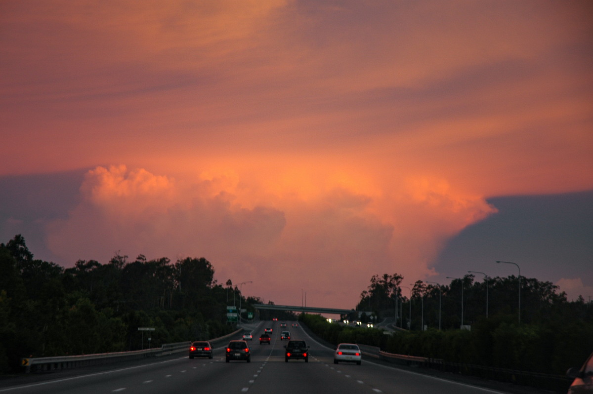 cumulonimbus supercell_thunderstorm : S of Brisbane, QLD   27 November 2005