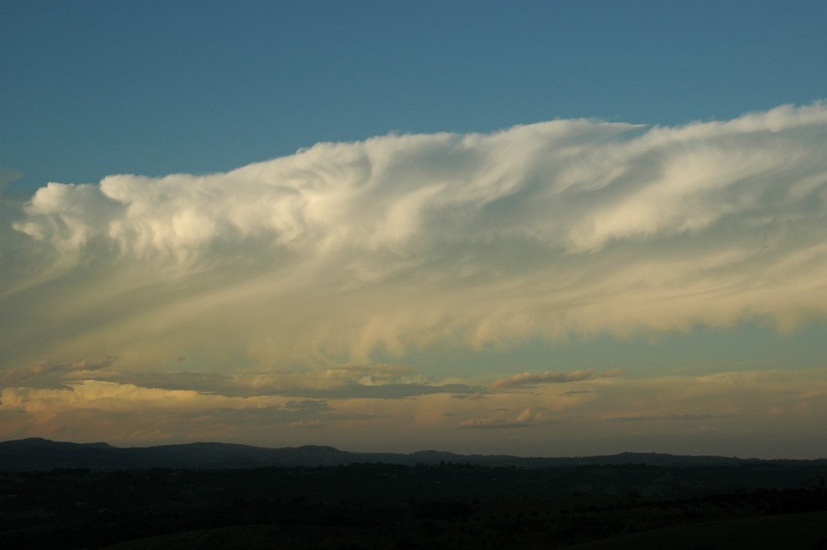 anvil thunderstorm_anvils : McLeans Ridges, NSW   17 December 2005