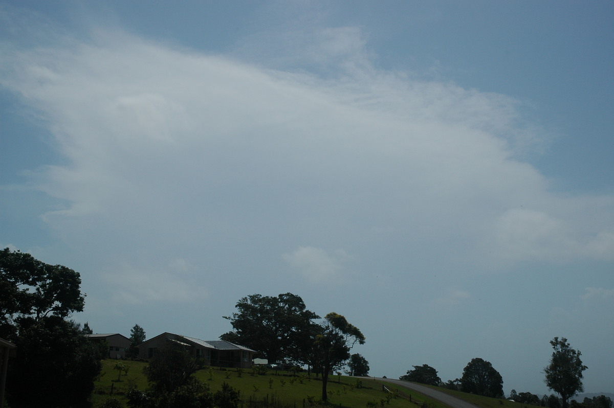 anvil thunderstorm_anvils : McLeans Ridges, NSW   25 December 2005