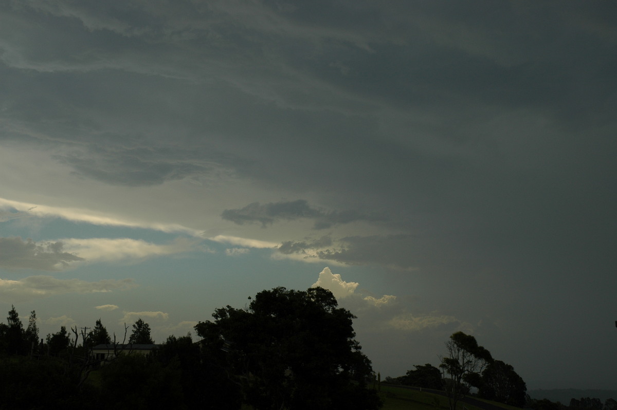 anvil thunderstorm_anvils : McLeans Ridges, NSW   25 December 2005