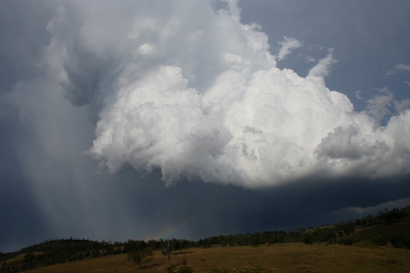 cumulonimbus thunderstorm_base : near Yarraman, Qld   26 December 2005