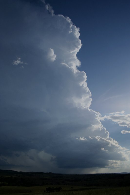 cumulonimbus thunderstorm_base : near Yarraman, Qld   26 December 2005