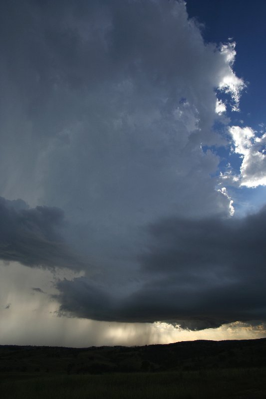 cumulonimbus thunderstorm_base : near Yarraman, Qld   26 December 2005