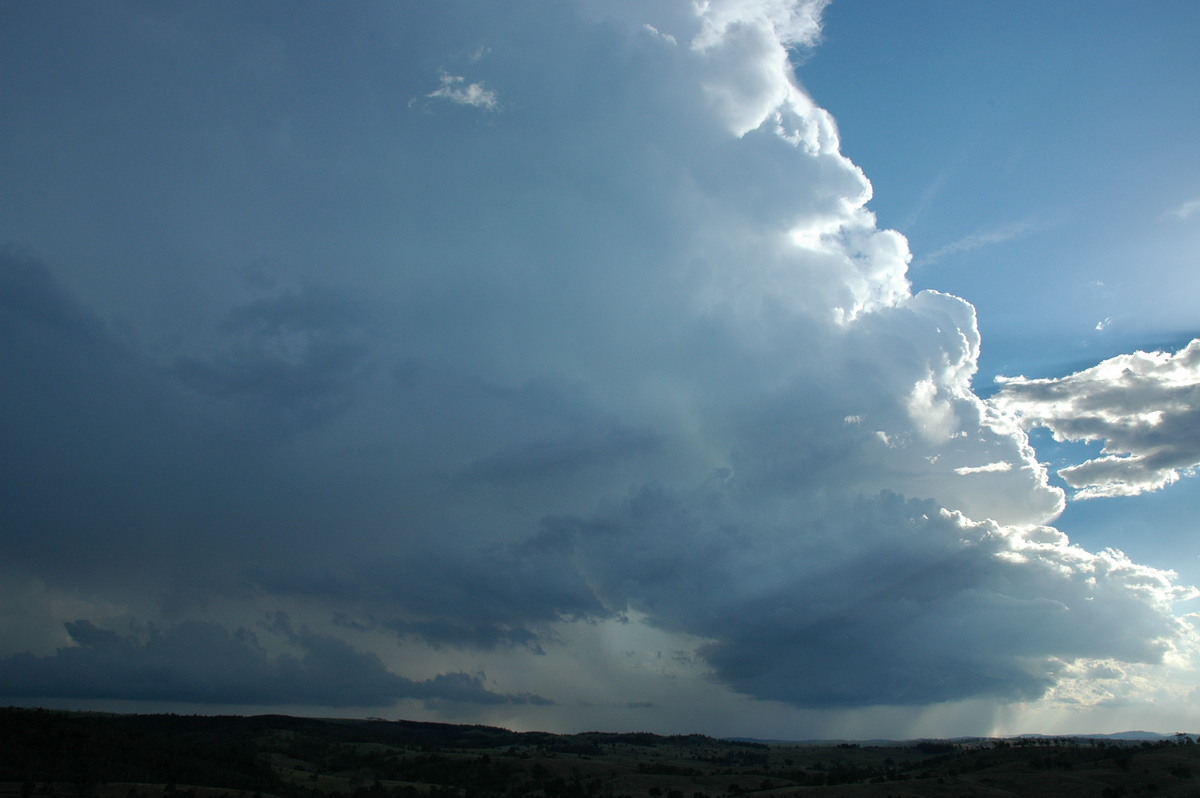 cumulonimbus thunderstorm_base : near Yarraman, QLD   26 December 2005