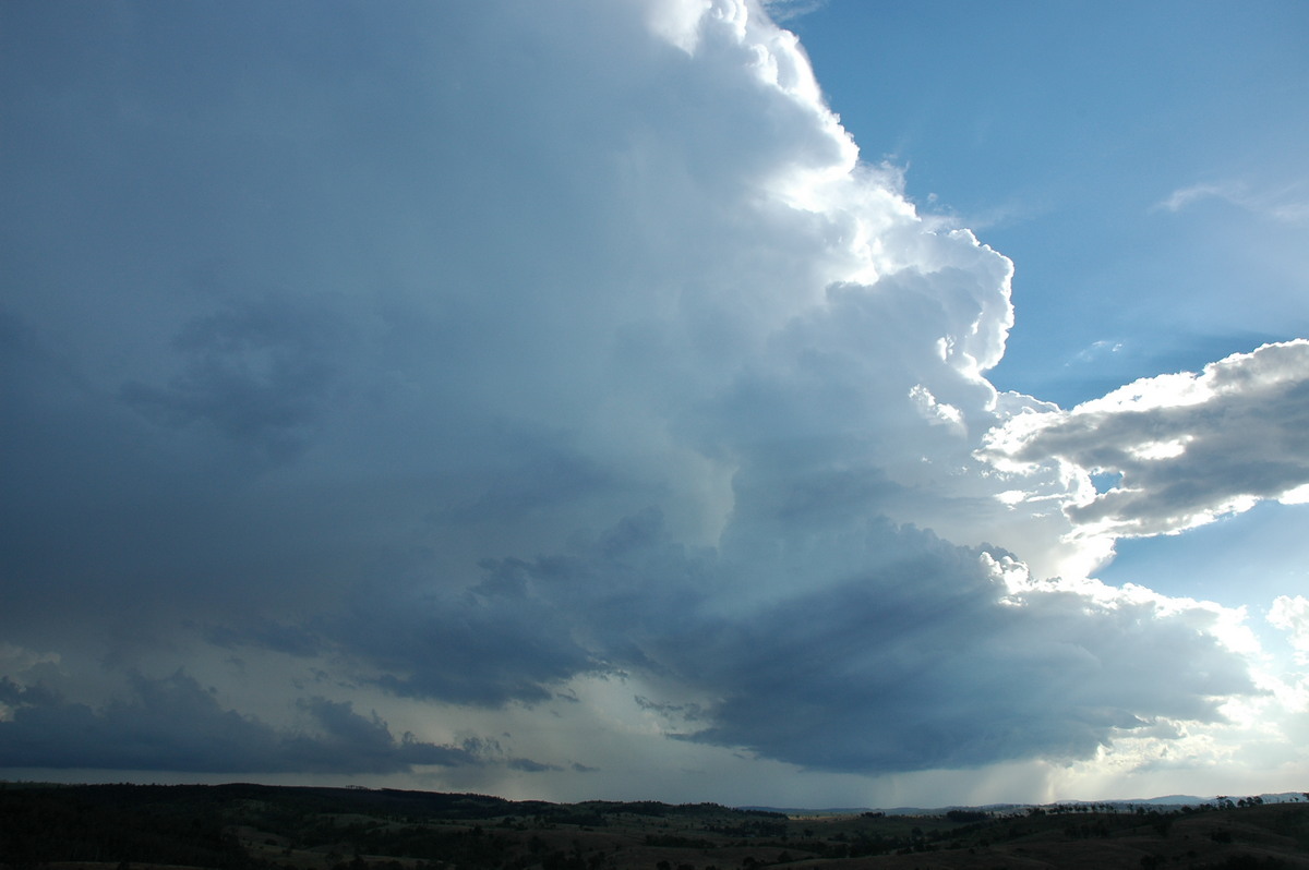 cumulonimbus supercell_thunderstorm : near Yarraman, QLD   26 December 2005