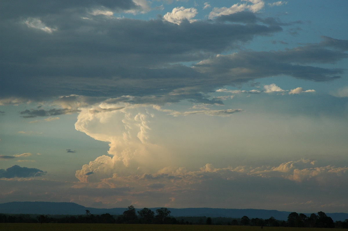 thunderstorm cumulonimbus_incus : near Casino, NSW   27 December 2005