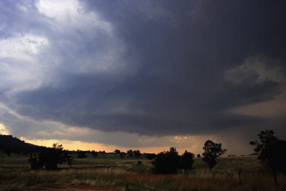 cumulonimbus supercell_thunderstorm : near Mudgee, NSW   24 January 2006