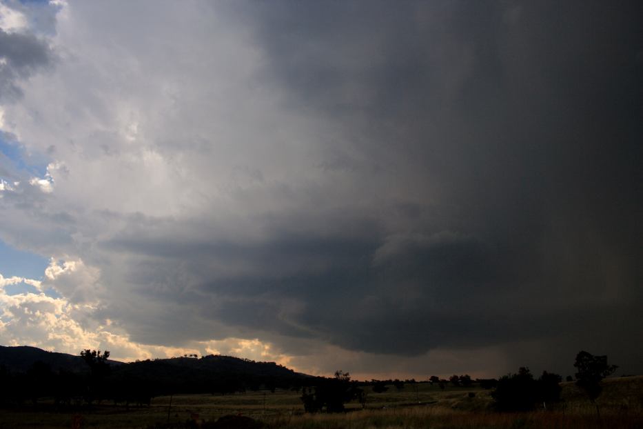 cumulonimbus supercell_thunderstorm : near Mudgee, NSW   24 January 2006