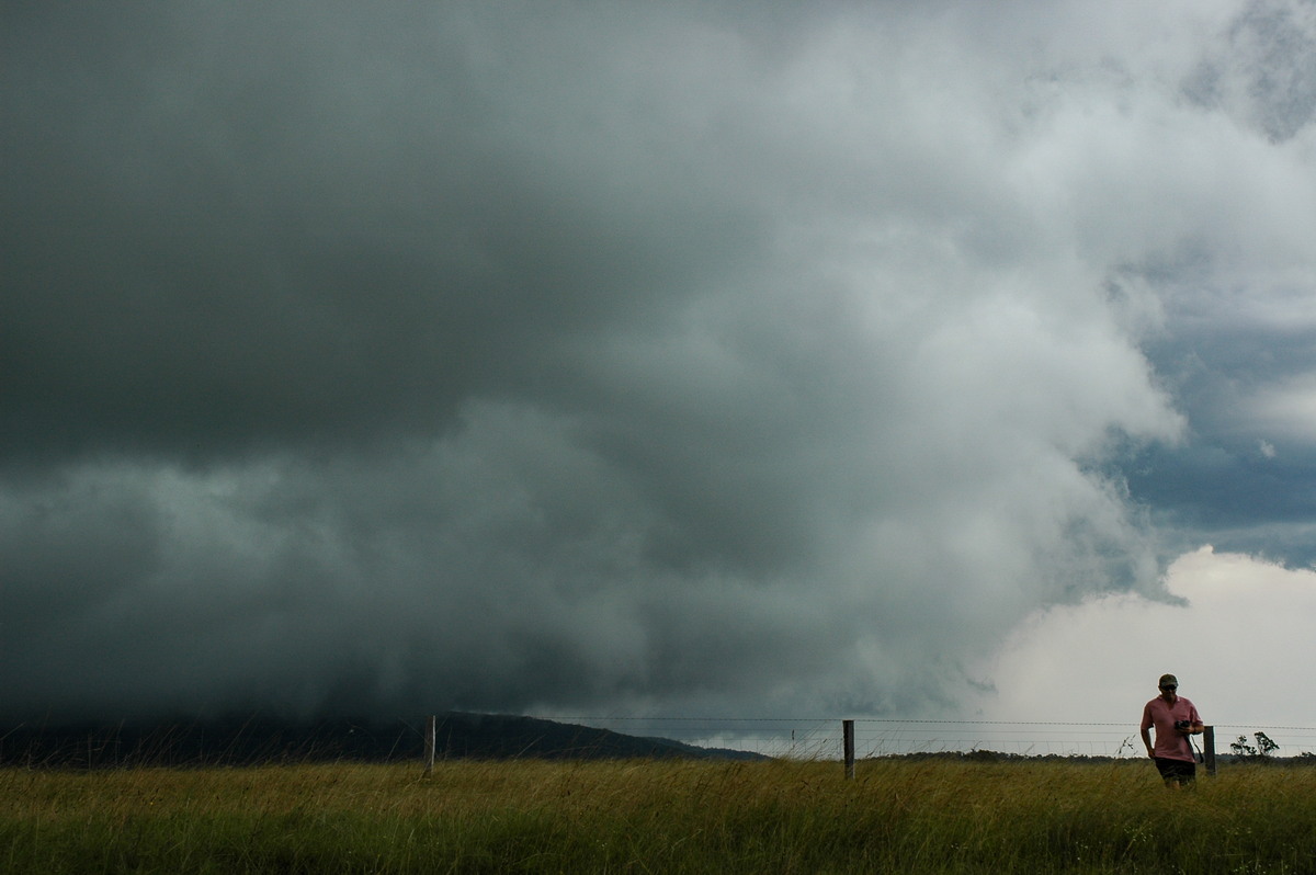 cumulonimbus thunderstorm_base : near Glen Innes, NSW   4 February 2006